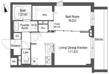 アイフラット方南町 204 間取り図