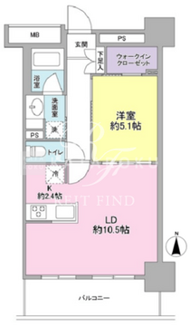 スタイリオ品川中延 405 間取り図