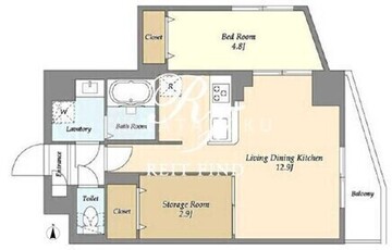 アルファコート曳舟2 701 間取り図
