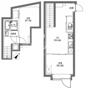 エスタート大井町 201 間取り図
