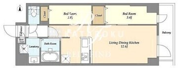 アルファコート曳舟2 503 間取り図