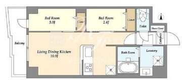 アルファコート曳舟2 505 間取り図