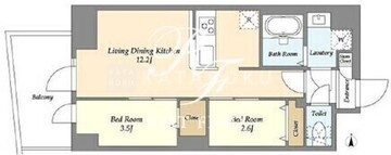 アルファコート曳舟2 509 間取り図