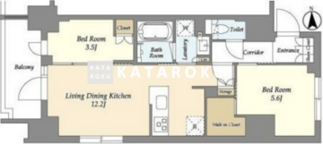 ジオエント上野稲荷町 1301 間取り図