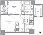 レジディア神田岩本町 1401 間取り図 ?>