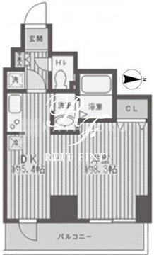 レジディア蒲田 204 間取り図
