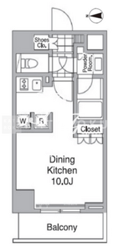 レジディア目黒4 502 間取り図