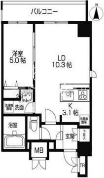 ラクラス両国 703 間取り図