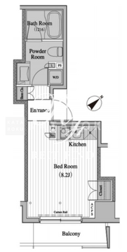 レジディア月島2 610 間取り図