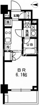 レジディア新宿イースト3 803 間取り図