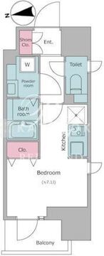 レジディア大森2 1104 間取り図
