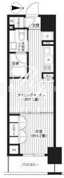レジディア新御徒町 1202 間取り図