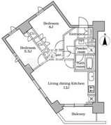 レジディア三軒茶屋 602 間取り図 ?>