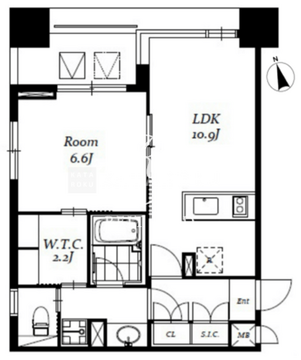 レジディア日本橋馬喰町3 704 間取り図