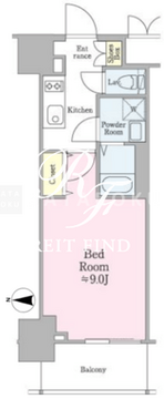 クロスレジデンス飯田橋 502 間取り図