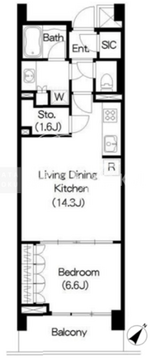 ブリリアイスト三軒茶屋 326 間取り図