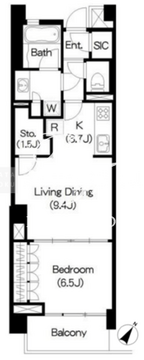 ブリリアイスト三軒茶屋 324 間取り図