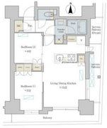 ブリリアイスト町屋 1204 間取り図