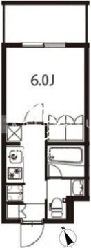 アジールコート東大井 408 間取り図