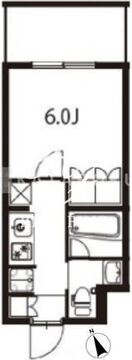 アジールコート東大井 312 間取り図