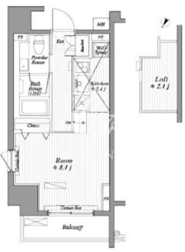 ブランシック白金台 203 間取り図