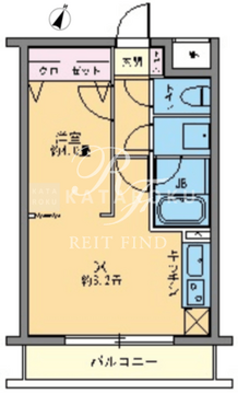 カスタリア千駄ヶ谷 103 間取り図