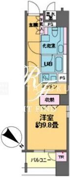 カスタリア銀座3 403 間取り図