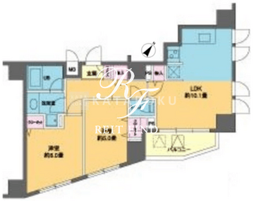 カスタリア北上野 606 間取り図