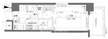 ズーム両国 1002 間取り図