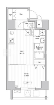 CREATIF押上 202 間取り図