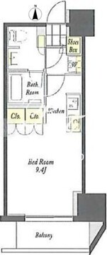 プライムメゾン蔵前 602 間取り図
