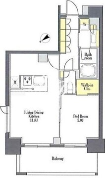プライムメゾン浅草橋 1203 間取り図