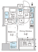 パークアクシス神保町 1003 間取り図 ?>