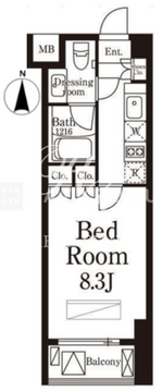 パークキューブ春日安藤坂 303 間取り図