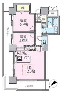 ロイヤルパークスタワー南千住 1301 間取り図