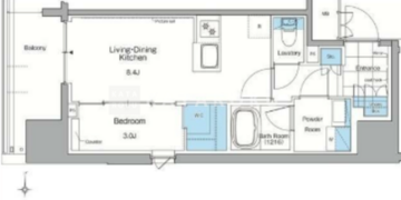 ルフォンプログレ赤羽マークス 302 間取り図