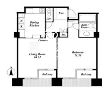 品川プリンスレジデンス 515 間取り図