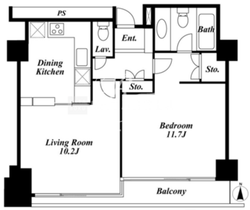 品川プリンスレジデンス 703 間取り図