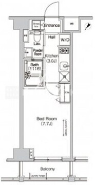 プラウドフラット東中野 603 間取り図