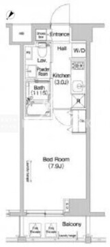 プラウドフラット東中野 204 間取り図