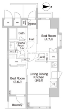 プライムアーバン池袋 310 間取り図