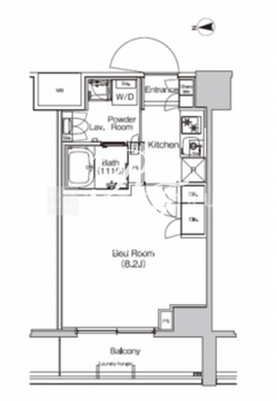 プラウドフラット外神田 606 間取り図