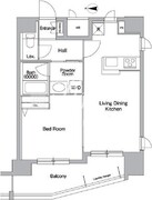 プライムアーバン西新宿1 1101 間取り図