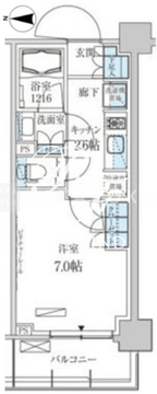 パークアクシス菊川ステーションゲート 1007 間取り図