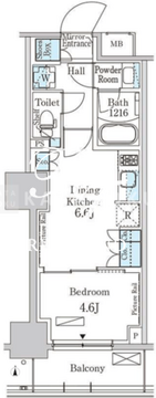 パークアクシス錦糸公園 807 間取り図