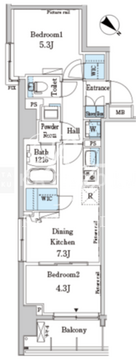 パークアクシス押上レジデンス 601 間取り図