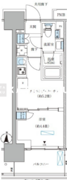 パークアクシス西大島コンフォートスクエア 1105 間取り図