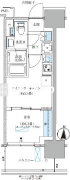パークアクシス西大島コンフォートスクエア 1110 間取り図
