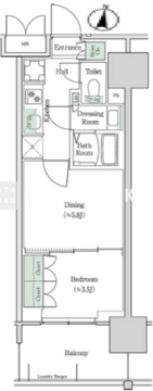 ブルックサイドレジデンス木場 513 間取り図