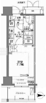 ＭＦＰＲコート木場公園 1213 間取り図